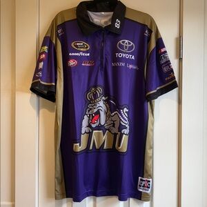 Epic Racewear | Purple & Gold JMU James Madison Univerisity NASCAR Shirt XXL